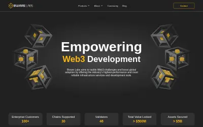Website screenshot of Bware INFRA (2026-05-25)