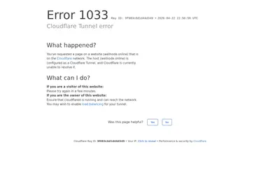 Website screenshot of WellNode (2026-04-22)