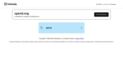 Website screenshot of Spendcoin (2026-05-22)