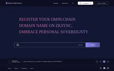 Website screenshot of ERA Name Service (2026-05-25)