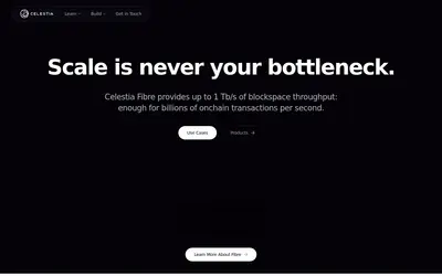 Website screenshot of Celestia (2026-04-26)