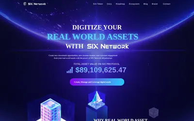 Website screenshot of SIX (2026-05-19)