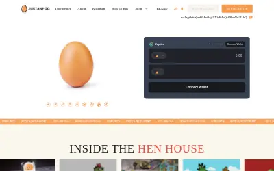 Website screenshot of JustAnEgg (2026-05-31)