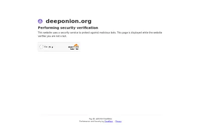 Website screenshot of DeepOnion (2026-05-29)