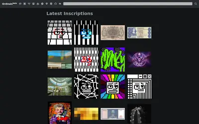 Website screenshot of Ordinals (2026-05-20)