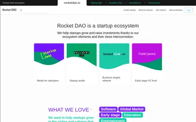 Website screenshot of RocketCoin (2026-04-22)