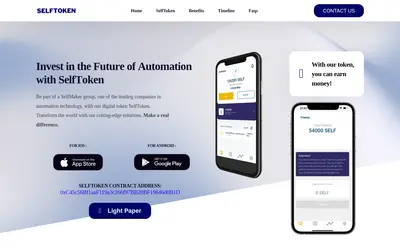 Website screenshot of Self Token (2026-05-19)