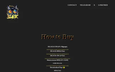 Website screenshot of SLACKER (2026-05-21)