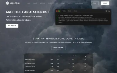 Website screenshot of Numeraire (2026-05-29)