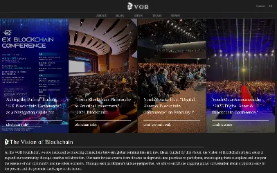 Website screenshot of Vision Of Blockchain (2026-05-25)