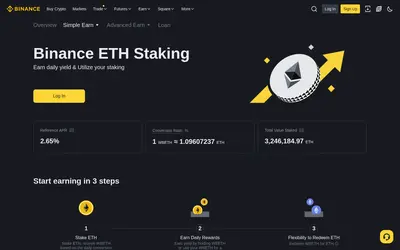 Website screenshot of Wrapped Beacon ETH (2026-04-25)