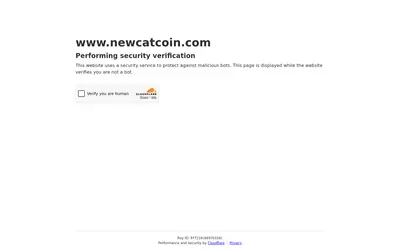 Website screenshot of NEWCATCOIN (2026-05-21)