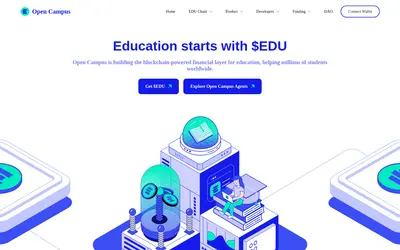 Website screenshot of EDU Coin (2026-04-25)