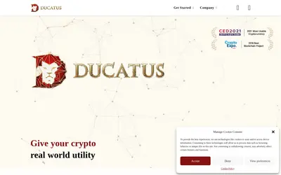 Website screenshot of DucatusX (2026-05-20)