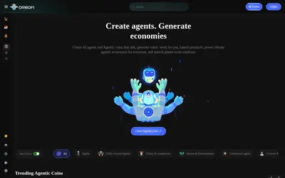 Website screenshot of Orbofi AI (2026-04-26)