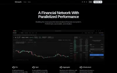 Website screenshot of Bluefin (2026-05-20)