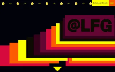 Website screenshot of LFG (2026-05-22)