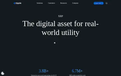 Website screenshot of XRP (2026-05-23)