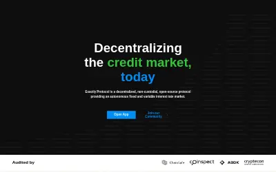 Website screenshot of EXA (2026-05-31)