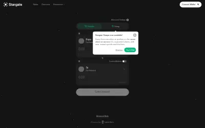 Website screenshot of Bridged Dai Stablecoin (Stargate) (2026-05-25)