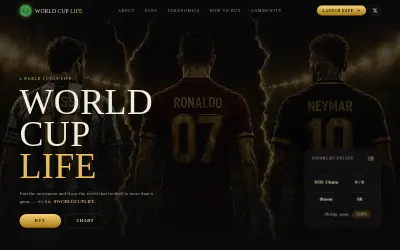 Website screenshot of World Cup is Life (2026-06-08)