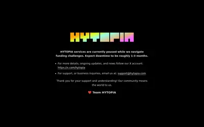 Website screenshot of Hytopia (2026-05-21)