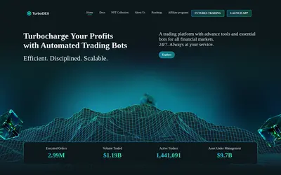 Website screenshot of TurboDEX (2026-05-20)