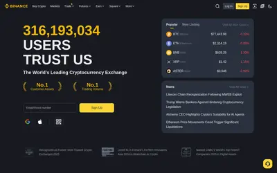 Website screenshot of Binance-Peg BUSD (2026-04-25)