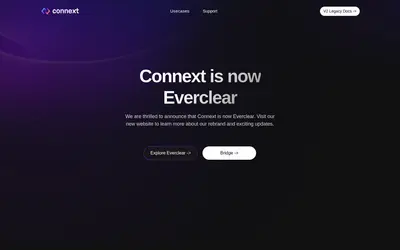 Website screenshot of Connext (2026-05-20)
