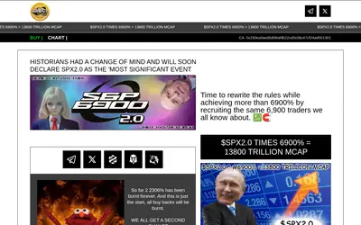 Website screenshot of SPX6900 (2026-04-25)