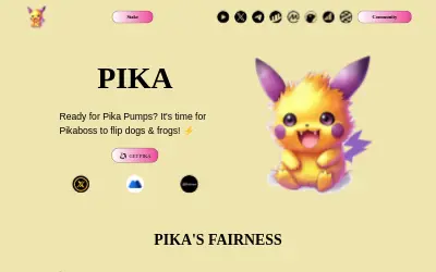 Website screenshot of Pikaboss (2026-05-31)