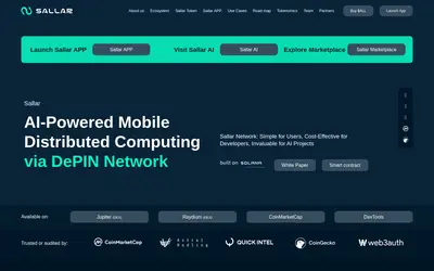 Website screenshot of Sallar (2026-04-25)