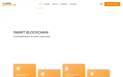 Website screenshot of SMART BLOCKCHAIN (2026-05-22)