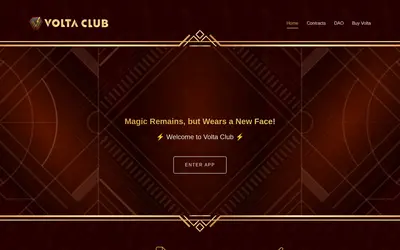 Website screenshot of Volta Club (2026-05-22)