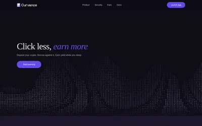 Website screenshot of Curvance (2026-05-21)