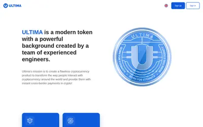 Website screenshot of Ultima (2026-05-20)