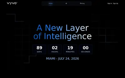 Website screenshot of Vyvo Smart Chain (2026-04-25)