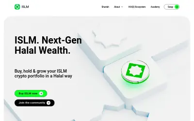 Website screenshot of Islamic Coin (2026-05-31)