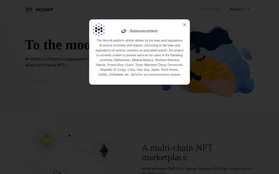 Website screenshot of Moonft (2026-05-21)