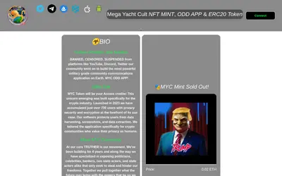 Website screenshot of Mega Yacht Cult (2026-05-22)