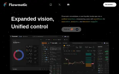 Website screenshot of Flowmatic (2026-05-25)