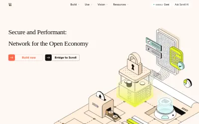 Website screenshot of Bridged Tether (Scroll) (2026-05-31)