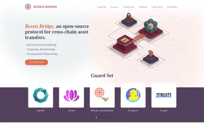 Website screenshot of Rosen Bridge (2026-05-25)