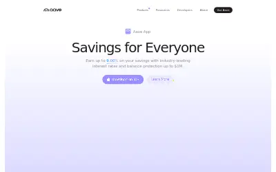 Website screenshot of Aave v3 AAVE (2026-05-25)