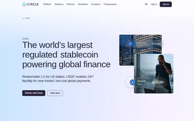 Website screenshot of Bridged USDC (Polygon PoS Bridge) (2026-04-26)