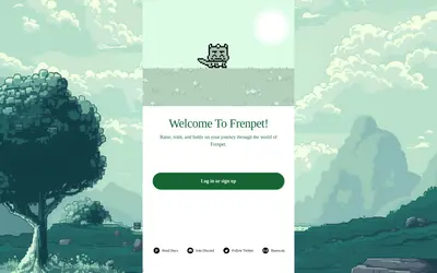 Website screenshot of Fren Pet (2026-04-25)