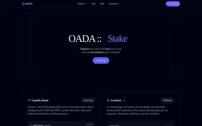 Website screenshot of OPTIM (2026-04-25)