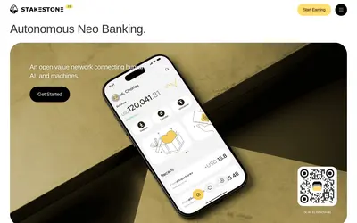 Website screenshot of StakeStone ETH (2026-05-20)