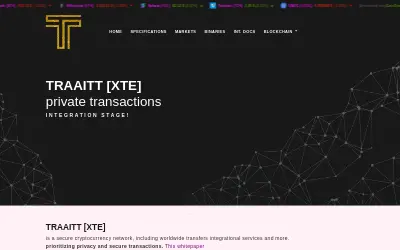 Website screenshot of traaitt (2026-05-31)
