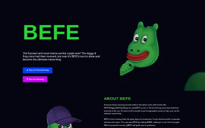 Website screenshot of BEFE (2026-05-31)